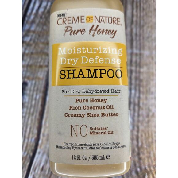 Creme Of Nature Pure Honey Set Of 3 Dry Defense Shampoo 12fl Oz 355mL - Picture 3 of 3